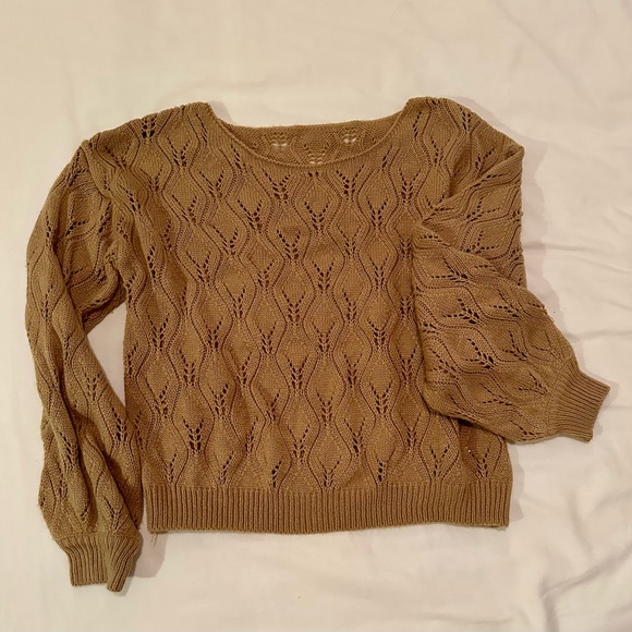 CUPSHE, size S, tan sweater - Picture 3 of 4